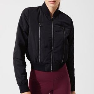 Alo Yoga Off-Duty 2 Bomber Jacket XS Black